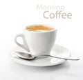 Cup morning coffee Royalty Free Stock Photo