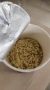 cup noodles hot and spicy instant food Royalty Free Stock Photo