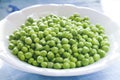 Cup of peas Royalty Free Stock Photo