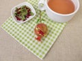 A cup of pomegranate tea Royalty Free Stock Photo