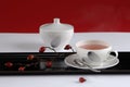 Cup of rosehip tea, close-up Royalty Free Stock Photo