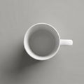 The cup s handle is oriented to the right casting a soft shadow Royalty Free Stock Photo