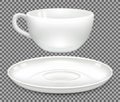 Cup and saucer separately