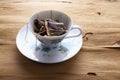 Cup and Saucer with Teabags