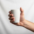 The cup is simple with a smooth surface and a cylindrical shape Royalty Free Stock Photo