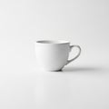 Cup with a smooth finish. The cup is centered against a light Royalty Free Stock Photo