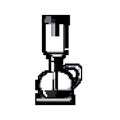 cup syphon coffee maker game pixel art vector illustration