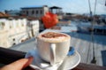 A cup of tasty capuccino Royalty Free Stock Photo