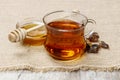 Cup of tea and bowl of honey Royalty Free Stock Photo