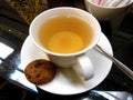 Cup of Tea and Chocolate Cookie