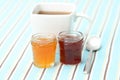 Cup of tea with confiture Royalty Free Stock Photo