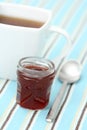 Cup of tea with confiture Royalty Free Stock Photo