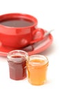 Cup of tea with confiture Royalty Free Stock Photo
