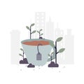 Cup of tea flat illustration.Vector design Royalty Free Stock Photo
