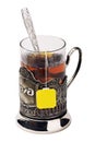 Cup of tea with glass-holder