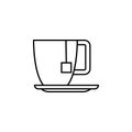 a cup of tea icon. Element of otel and motels for mobile concept and web apps. Thin line icon for website design and development,