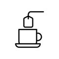 Cup, tea icon. Simple line, outline vector elements of free time icons for ui and ux, website or mobile application Royalty Free Stock Photo