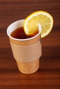 Cup of tea with lemon Royalty Free Stock Photo