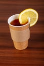 Cup of tea with lemon Royalty Free Stock Photo