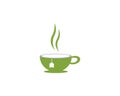 Cup of tea logo template