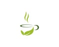 Cup of tea logo template