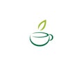 Cup of tea logo template