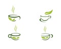 Cup of tea logo template