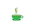 Cup of tea logo template