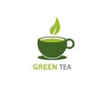 Cup of tea logo template