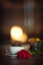 Cup of tea, romantic atmosphere