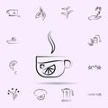 Cup tea, sugar, lemon icon. Universal set of tea for website design and development, app development Royalty Free Stock Photo
