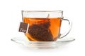 A cup of tea with tea bag Royalty Free Stock Photo