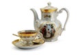 Cup of tea and teapot Royalty Free Stock Photo