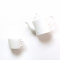 Cup of tea on white background. Chinese tea concept Royalty Free Stock Photo