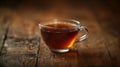 Cup of tea on wooden table Royalty Free Stock Photo