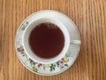 Black tea in a classic Fine China cup Royalty Free Stock Photo