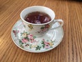 Black tea in a classic Fine China cup Royalty Free Stock Photo