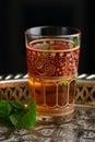 Cup of turkish/arabic tea Royalty Free Stock Photo