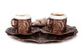 Cup of Turkish Coffee and Delights Royalty Free Stock Photo