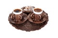 Cup of Turkish Coffee and Delights Royalty Free Stock Photo