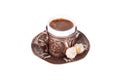 Cup of Turkish Coffee and Delights Royalty Free Stock Photo