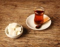 Cup of Turkish tea Royalty Free Stock Photo