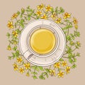 Cup of tutsan tea