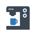Cup vector glyph colour icon Royalty Free Stock Photo