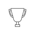 Cup vector icon. champion illustration sign. winner symbol. win logo.