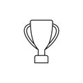 Cup vector icon. champion illustration sign. winner symbol. win logo.