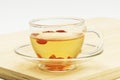 Cup of wolfberry tea Royalty Free Stock Photo