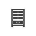 Cupboard furniture vector icon