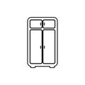 cupboard icon. Element of Furniture for mobile concept and web apps icon. Thin line icon for website design and development, app