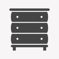 Cupboard icon Trendy Simple